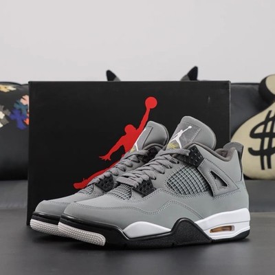 Nike Air Jordan 4 ''Cool Grey'' Retro Mid Top Men's Basketball Shoes
