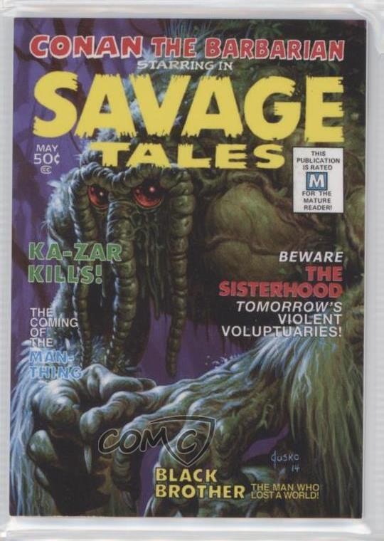 2016 Upper Deck Marvel Masterpieces Level 1 What If 1396/1499 Man-Thing #30 d6s