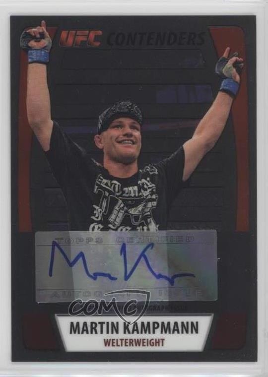 2011 Topps UFC Title Shot Contenders Black 30/88 Martin Kampmann #CA-MK Auto 0af