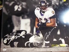 RAY LEWIS 16X20 PHOTO AUTOGRAPH AUTO BALTIMORE RAVENS JSA CERT
