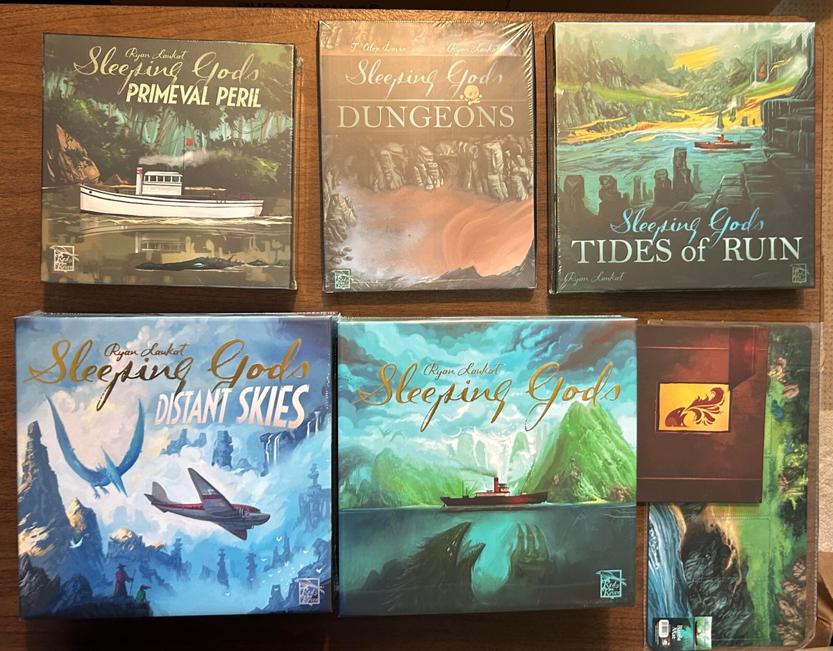 Sleeping Gods Board Game Kickstarter Ryan Laukat Red Raven all 