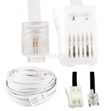 BT 431A 2,5 PLUG TO RJ11 6P2C TELEPHONE LINE CORD, 2 WIRE CROSSOVER CABLE LEAD