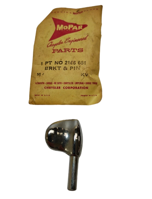 Dodge Plymouth Chrysler 880 1960-1964 soporte de ala de ventilación izquierda y pasador 2166681 nuevo en stock Foto 2 de 4