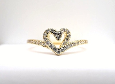 ★pandorum★ Crack ring 2 PR-007 Authentic Pandora #169302C01-52 Timeless Wish Sparkling