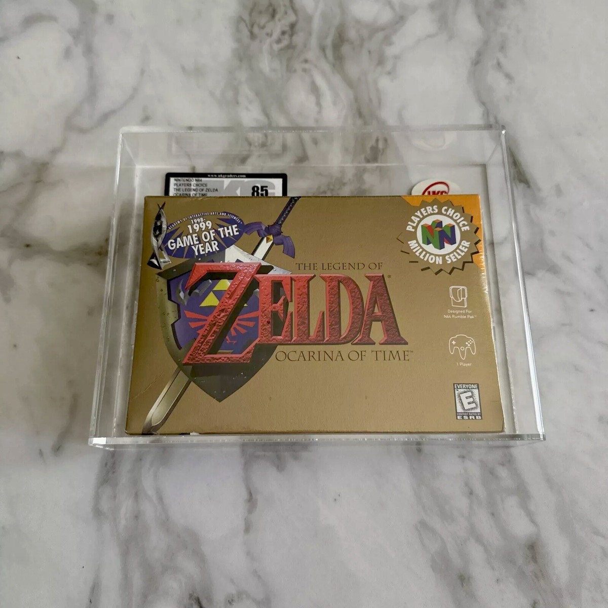 The Legend Of Zelda Ocarina Of Time UKG 85 NM SEALED N64 The Legend Of Zelda Ocarina Of Time UKG 85 NM SEALED N64