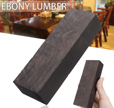 2 Pieces African Blackwood Ebony Block Lumber Wood Craft Knife
