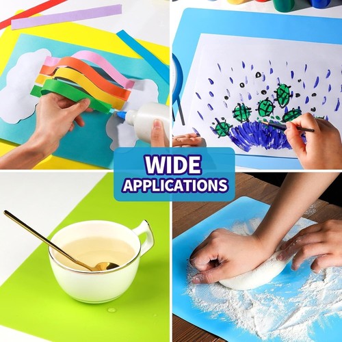 3 Pack 15.7”x11.7" Premium Silicone Mats for Crafts Silicone Craft Playdough Mat - Picture 7 of 7