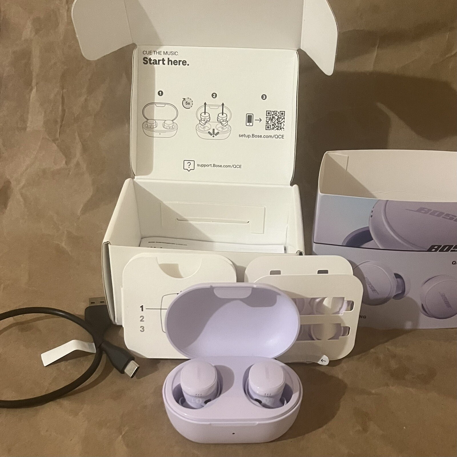 Bose QuietComfort Noise Cancelling Earbuds Chilled Lilac-image