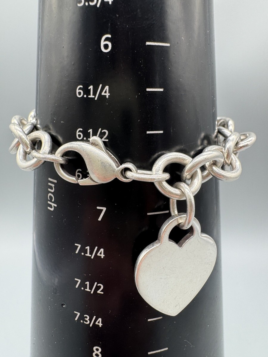 Hanaco様Tiffany & Co. シルバーハートチャーム Tiffany & Co Sterling Silver Engravable Blank Heart Tag