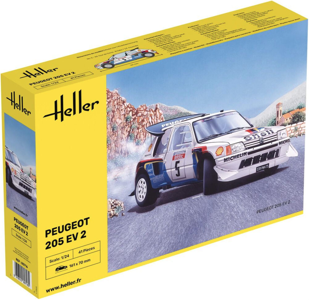 Heller 1/24 Peugeot 205 EV 2 - 80716