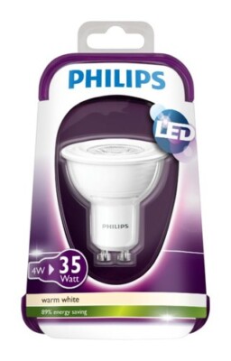 2x 4W (=35W) Philips LED GU10 Par16 Reflektor Spot Glühbirnen 2700K