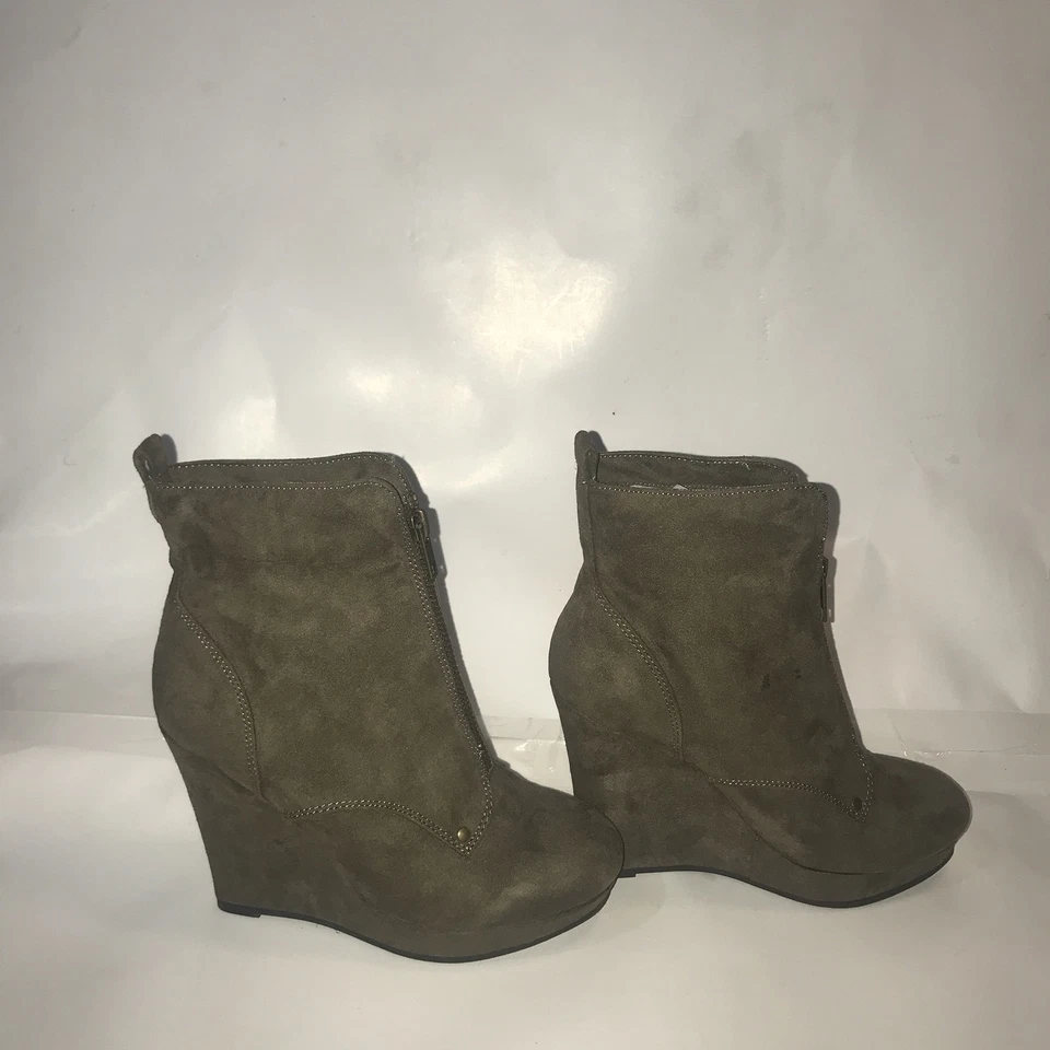TOTALMENTE NUEVO Qupid Wedges Botines Mujer Zapatos Talla 5.5 Foto 3 de 4