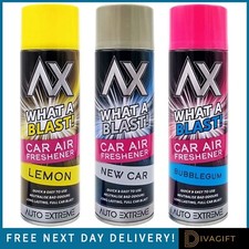 CAR AIR FRESHENER SPRAY 500ML LEMON BUBBLEGUM NEW CAR BLAST FRESHENER FOR AUTO