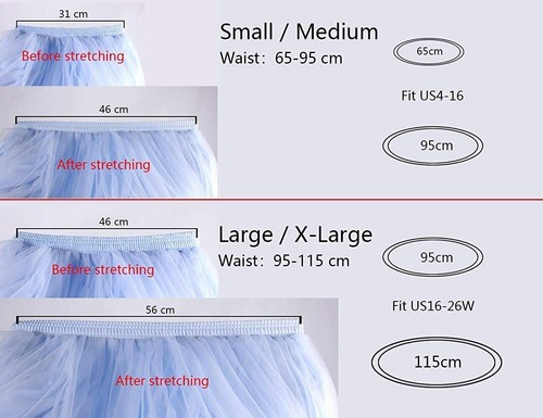 Damen Langer Maxi Tüll Rock Bodenlang für Hochzeit Party Abend Puffy Röcke - Bild 2 von 7