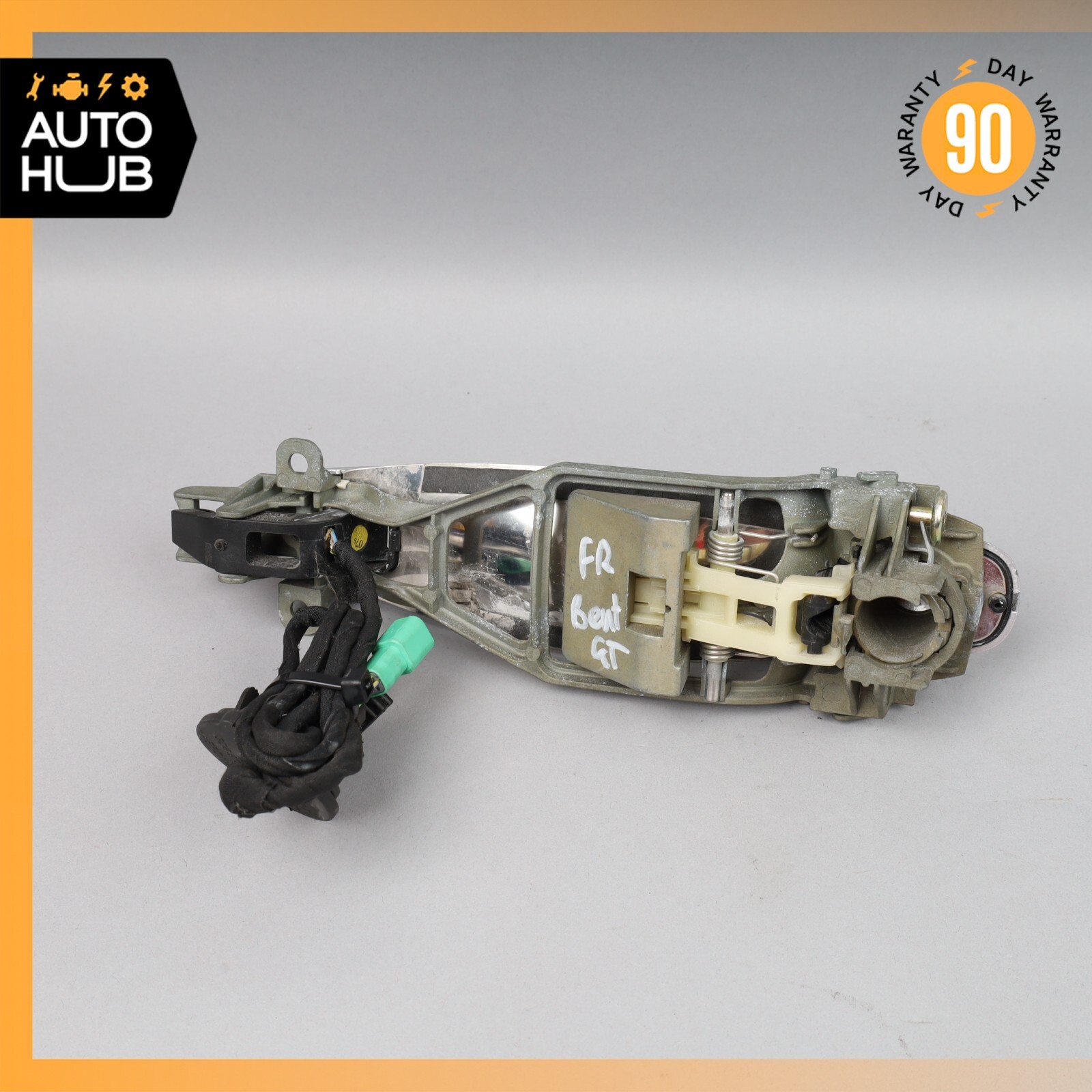 03-13 Bentley Continental GT GTC Right Side Door Handle Keyless Go Silver OEM