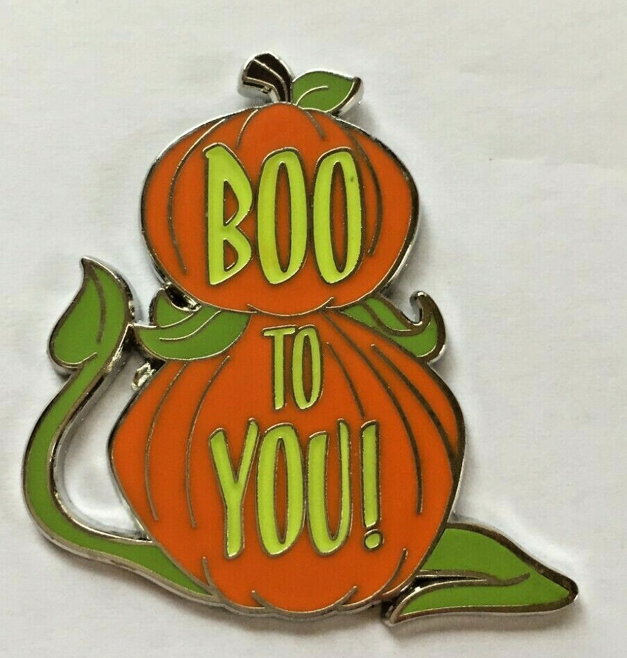 Disney Pin Badge MNSSHP 2019 -Pumpkin Mystery Pin - Boo to You  