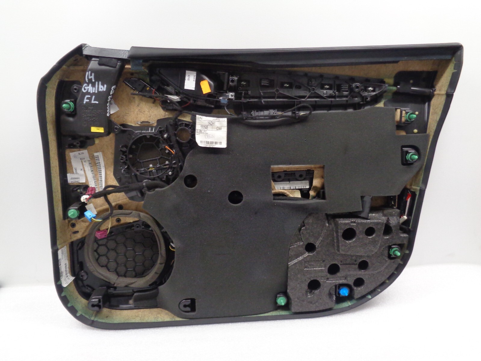 2014-2017 Maserati Ghibli Front Left Interior Door Panel Red Black OEM AK230959