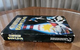 Vintage 1989 Nintendo NES CHAMPIONSHIP BOWLING Game Black Sleeve Original Box