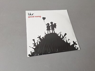 BLUR limited edition red Vinyl 7'' Good Song (2003 Parlophone) BANKSY COVER
