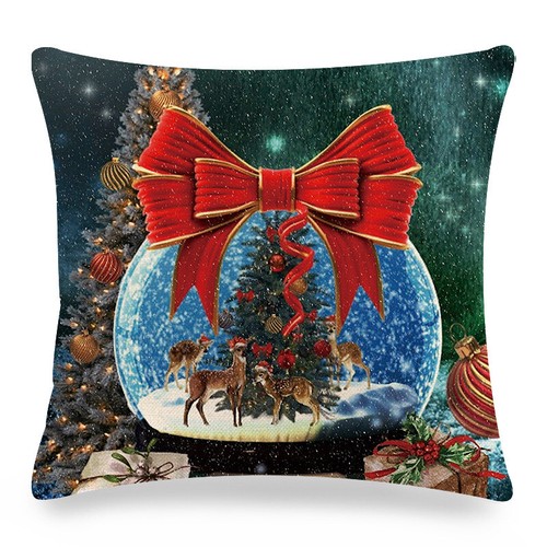 Silent Night Holy Night Xmas Throw Pillow Covers Winter Christmas Cushion Case - Picture 36 of 48