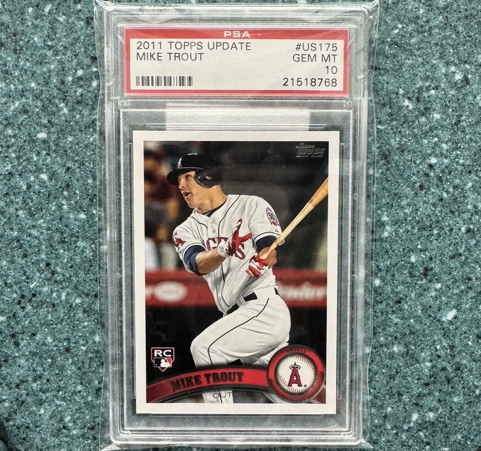 2011 Topps Update card #US175 Mike Trout RC Rookie PSA 10 