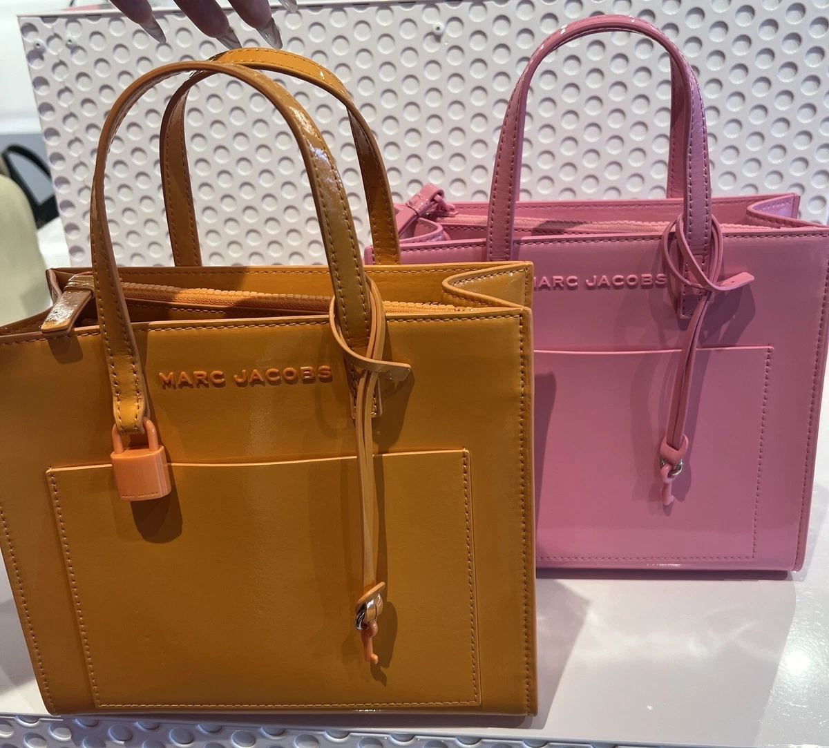 Marc Jacobs The Mini leather tote bag - Orange