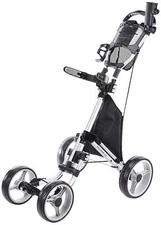 CaddyTek Explorer V8 - SuperLite 4 Wheel Golf Push Cart, Explorer Version 8