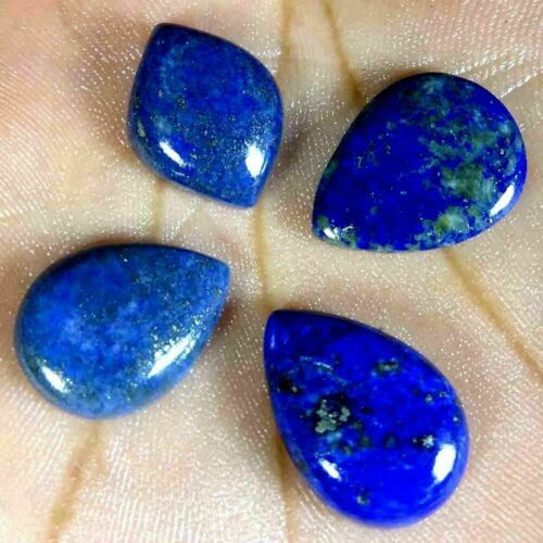 Lot De Cabochons En Lapis-lazuli - Formes Poire Et Ronde, 12 G (60 Carats), Pakistan