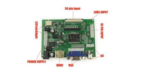 9" 9 inch TFT LCD Display Module HDM+VGA+2AV Driver Board for Raspberry Pi - Picture 8 of 9