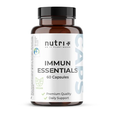 Immun Essentials Kapseln hochdosiert - Vitamine & Mineralstoffe für Immunsystem