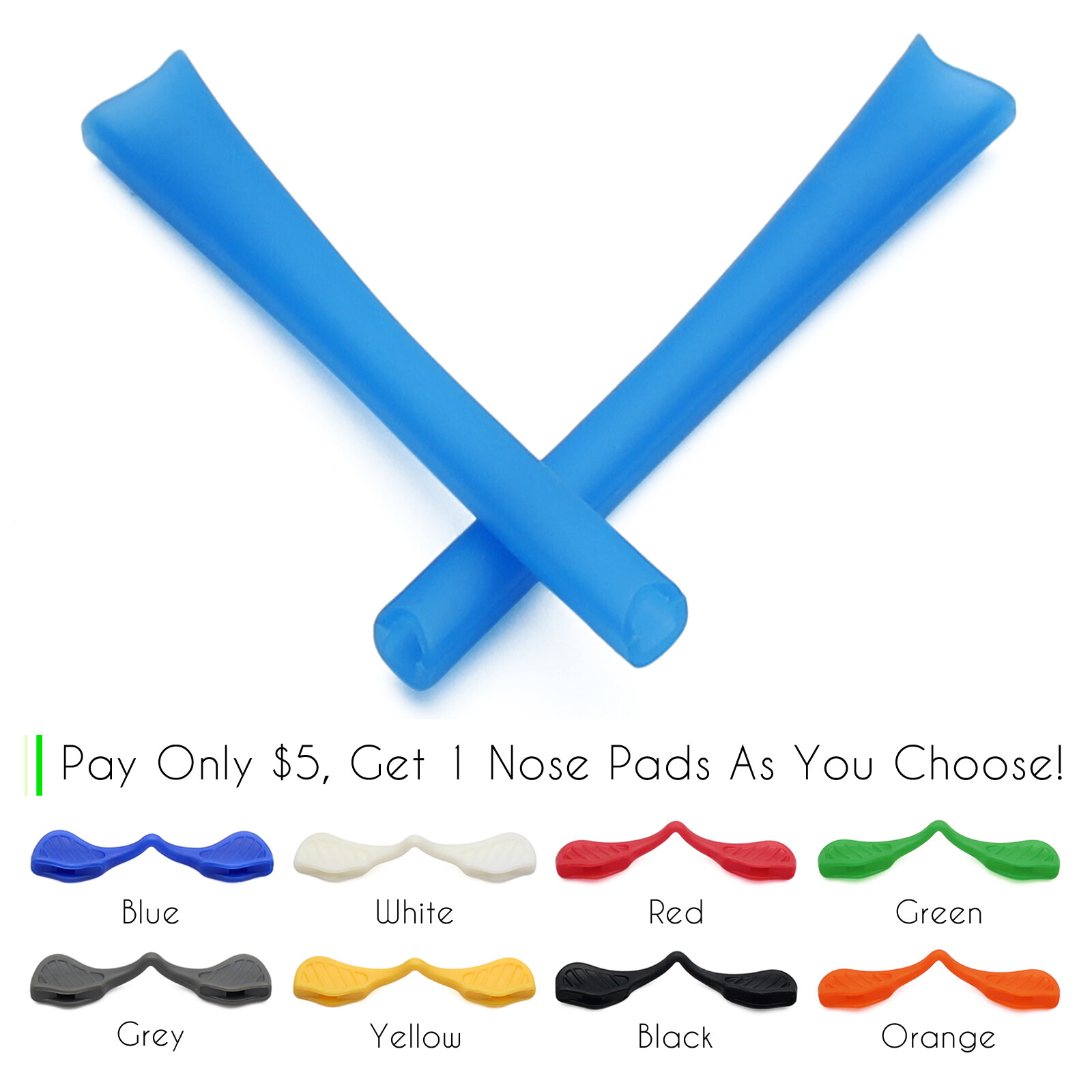 SAOLA Kit Gomma Hdhut Ricambio Orecchini per Oakley Radar Path Range Occhiali da Sole Bordo