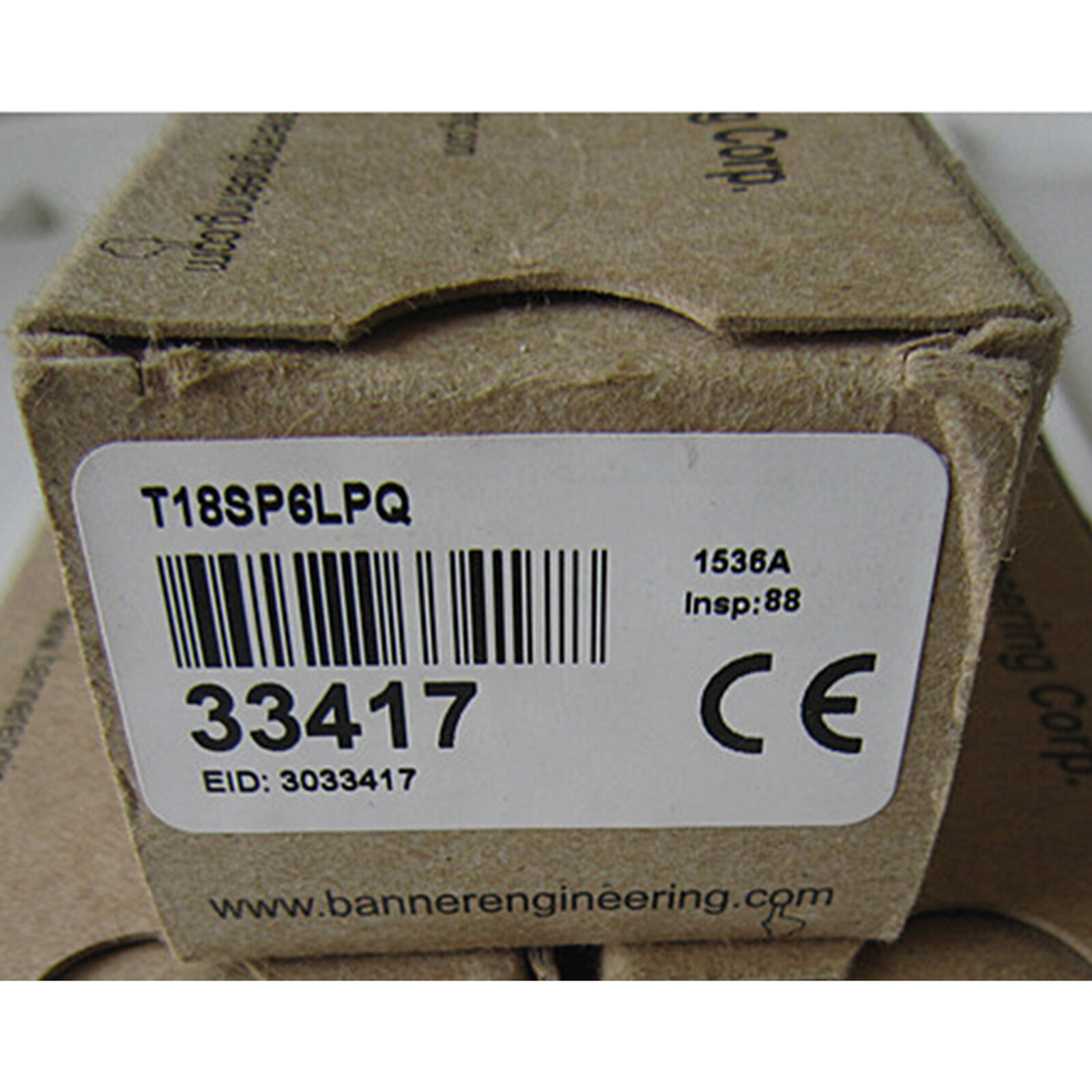 Banner+Engineering+T18SP6LPQ+SelfContained+Photoelectric+Sensor for