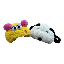 2set USJ Big Bird Sesame Street & Snoopy Cap Hat Fluffy Universal Studio Japan