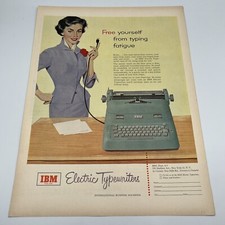 IBM Electric Typewriter Vintage 1953 Print Ad 10