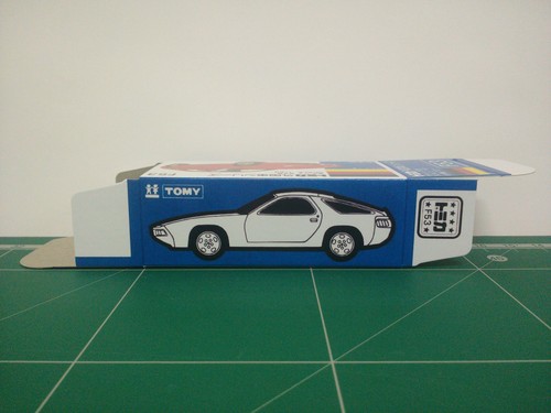 SCATOLA RIPRODUZIONE per Tomica Scatola Blu n. F53 PORCHI 928 - Foto 2 di 10