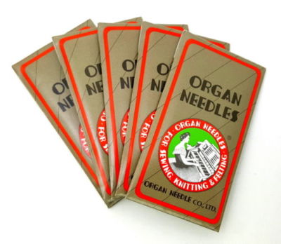 50 ORGAN JEANS DENIM (H-J) FLAT SHANK HOME SEWING NEEDLES  HAX1 130/705H J