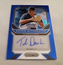 2021 TUCKER DAVIDSON Panini Prizm BLUE PRIZM ROOKIE AUTO #RA-TD (143/149) MINT 