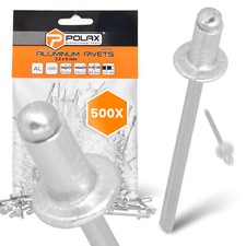 500x Blindnieten 3,2x6 mm Nieten Popnieten Aluminium Stahl Blindniet Niet Set