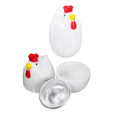 piece kitchen chicken shape microwave egg cooker egg poacher