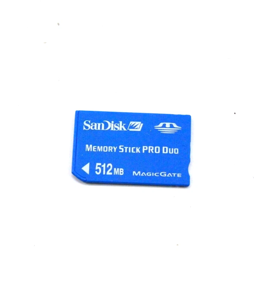 SanDisk Memory Stick Pro Duo 512MB SDMSG-512 Cyan Color - Image 2 of 3