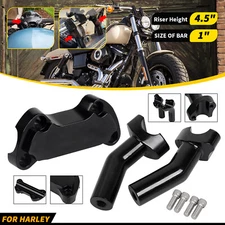 4 1/2" Pullback Handlebar Riser Top Clamp For Harley 1" Bar Dyna Sportster XL883