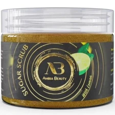 Amira Beauty Exfoliating Sugar Scrub Lemon Body Scrub - Cellulite, Stretch Marks