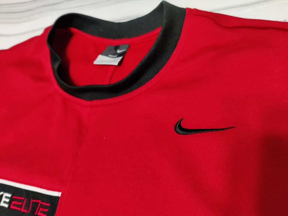 Camiseta Nike Elite Regata Masculina Grande Vermelha Dri Fit Jersey Pulôver Basquete #4 Antiga - Imagem 4 de 4