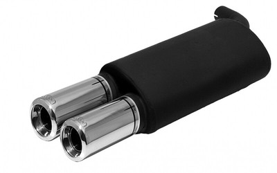 muffler for Toyota Corolla E11 Saloon 1.4 71kW 1997-2001 Double Round Tips 80mm