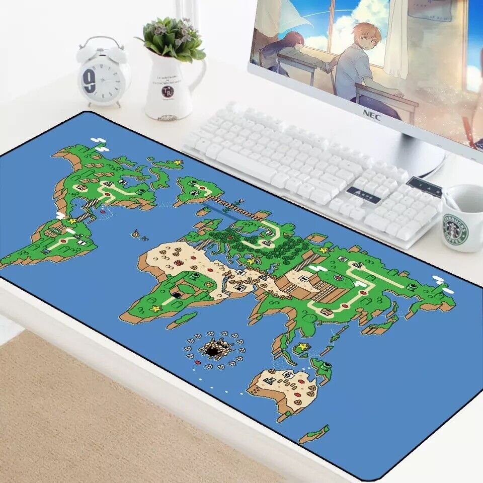 Mouse Pad Mapa Jogo Super Mário World