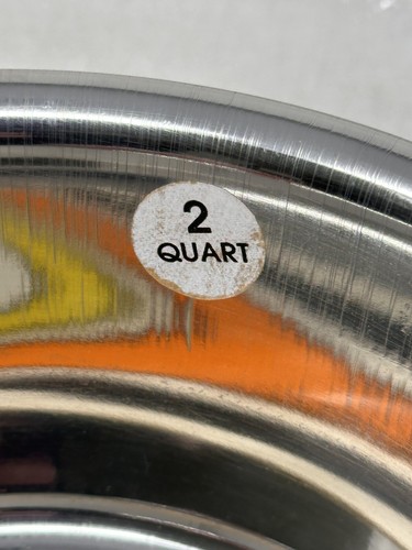 Pet Bowl Stainless Steel Heavy Gauge 2 Quart Dog Cat Feeding Water Food 8" Dish - Picture 4 of 8