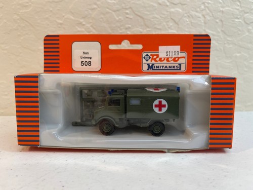 ROCO MINITANKS 1/87 MODERN GERMAN UNIMOG 2T U1300 AMBULANCE TRUCK 508 - Bild 1 von 9