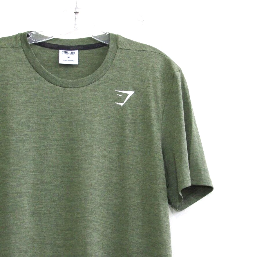 gymshark arrival marl regular fit short sleeve crew shirt