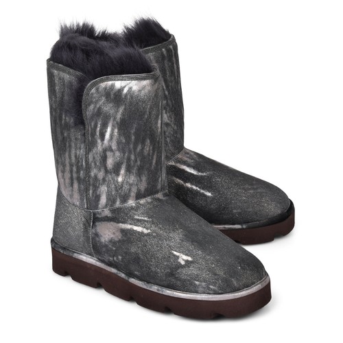 BRUNELLO Cucinelli para mujer piel forrada Botas Ugg Brilloso EU 37 nos 7  Nuevo | eBay