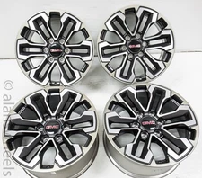 New GMC Sierra Yukon Denali Factory OEM Satin Graphite 18” Wheels Rims 84040796